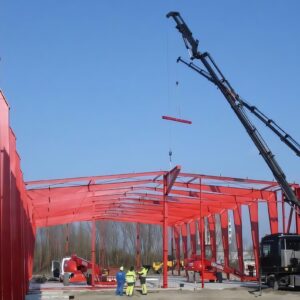 freitragende Produktionshalle